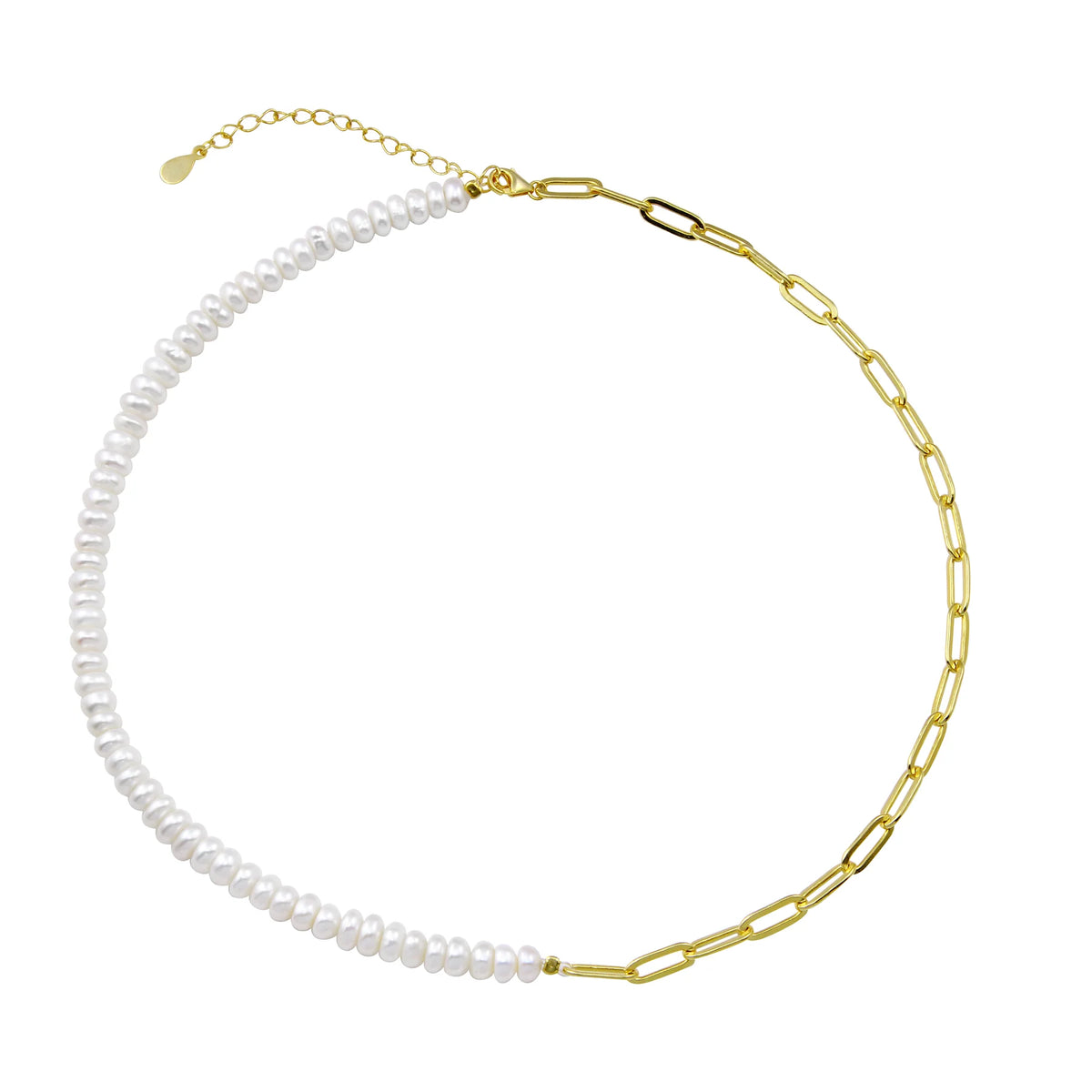 Half Paperclip Pearl Choker - ONFEMME By Lindsey's Kloset