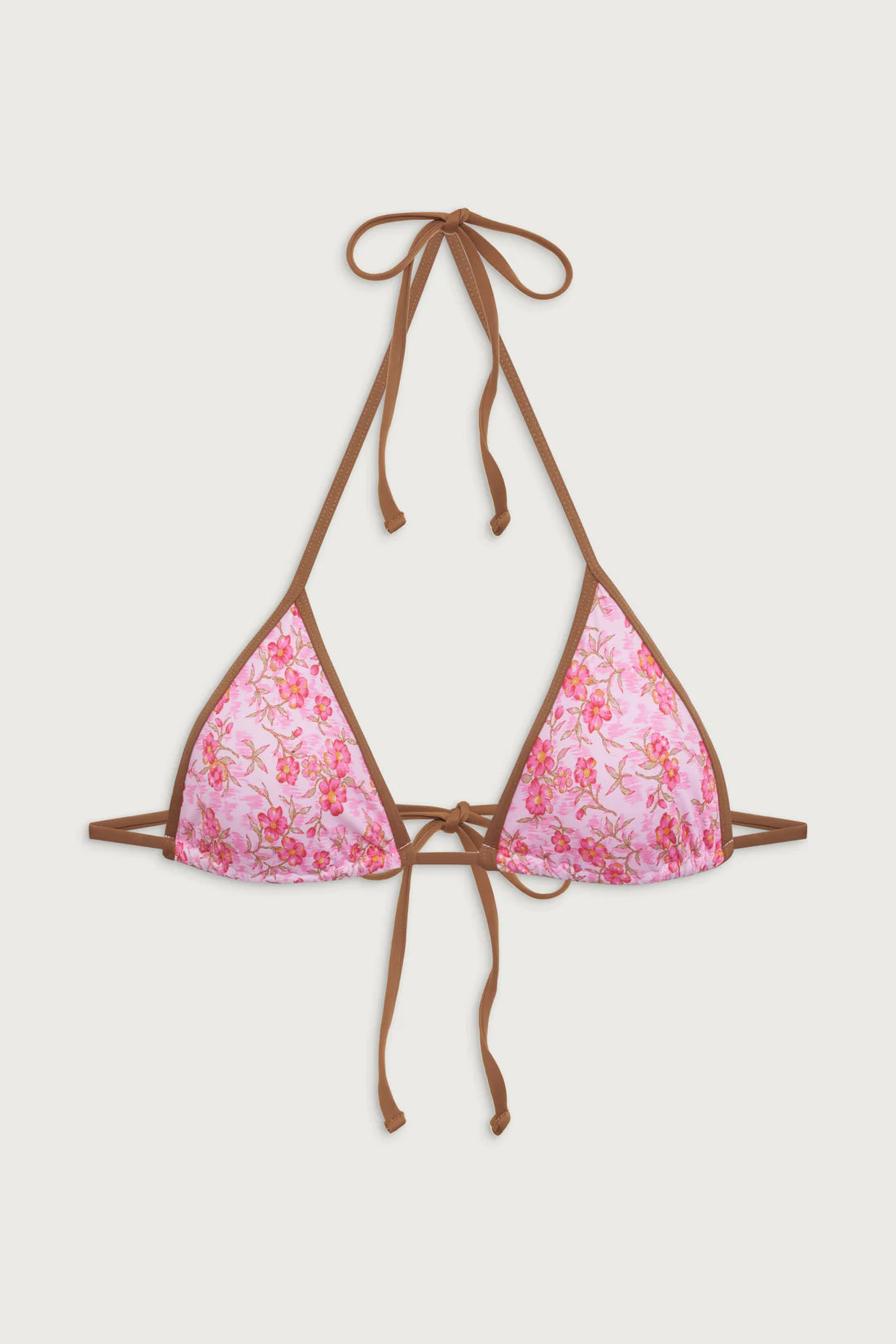 Bikini Triangle Floral Koton – Haut Rembourré à Col Halter Pour L'été