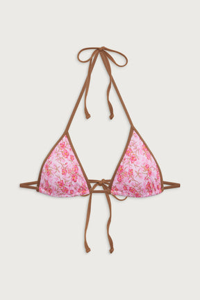 Nick Floral Triangle Bikini Top - ONFEMME By Lindsey's Kloset