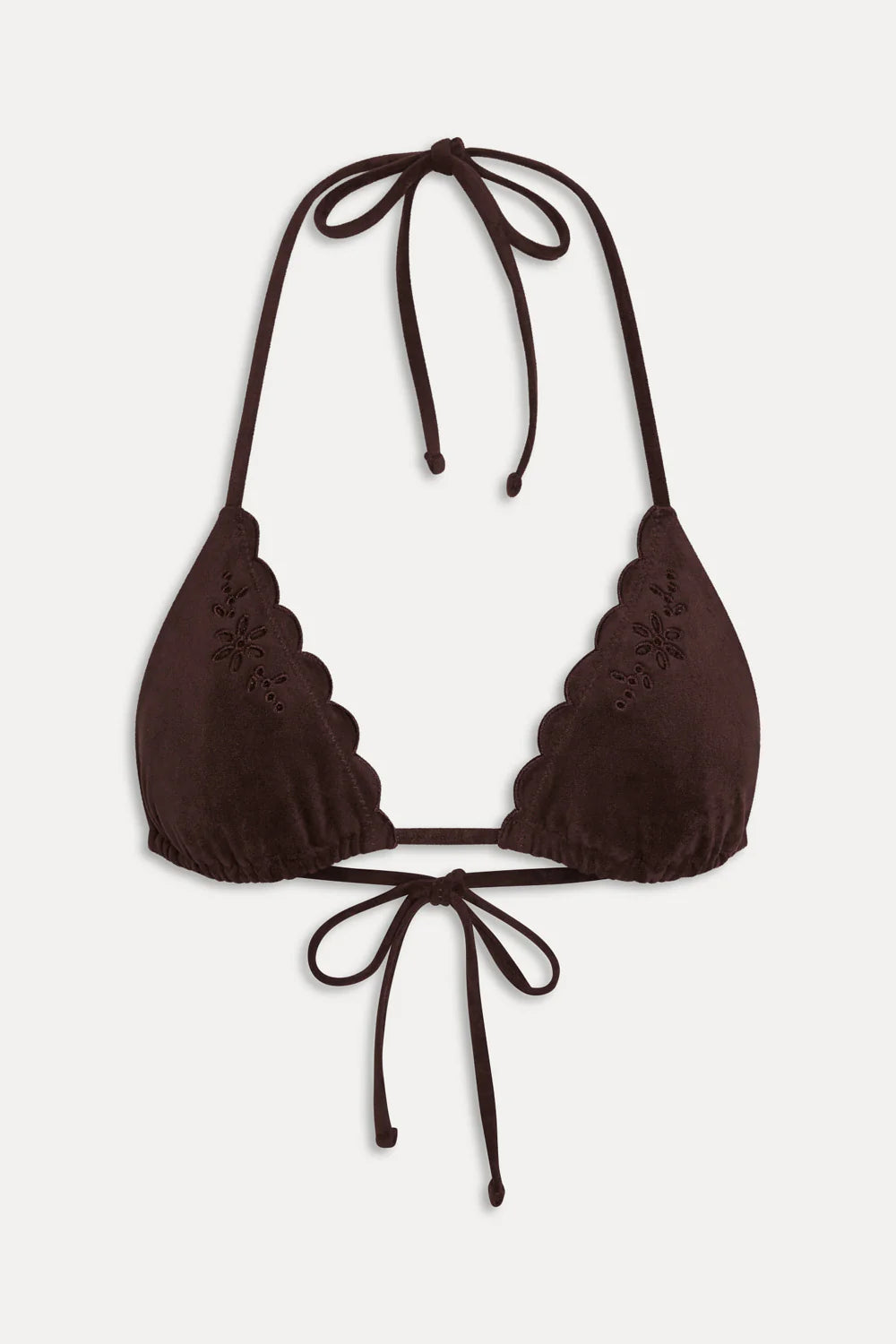 Nick Suede Triangle Bikini Top