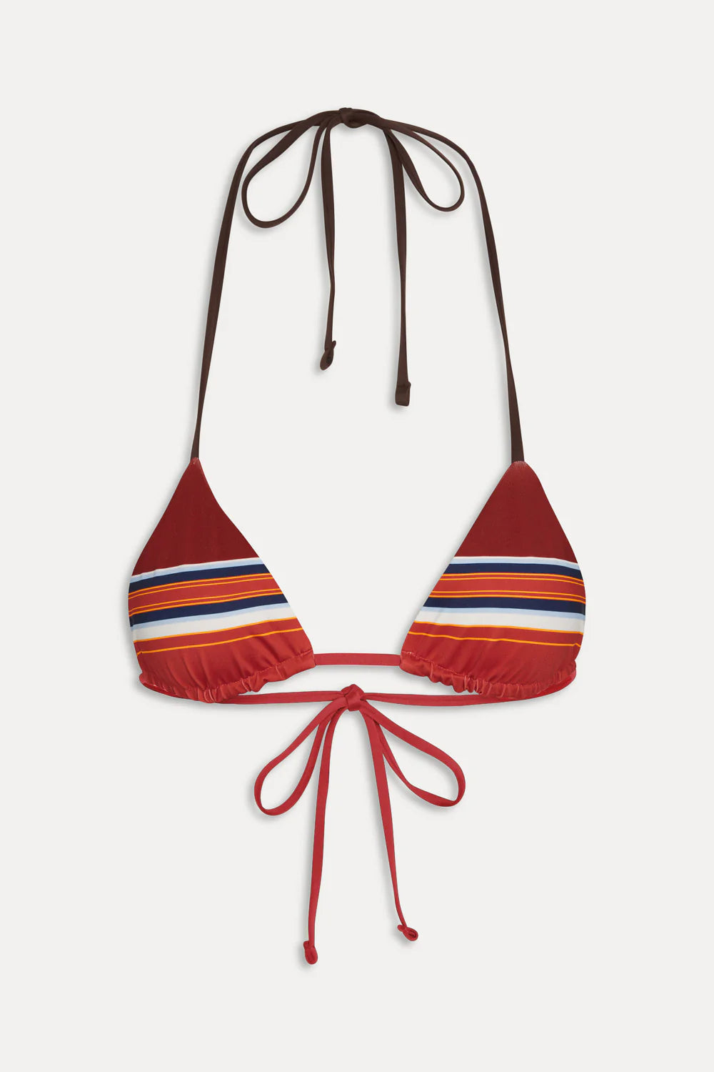 Nick Striped Triangle Bikini Top - ONFEMME By Lindsey's Kloset