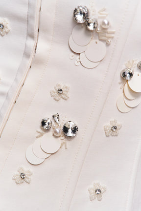 Embellished Twill Corset