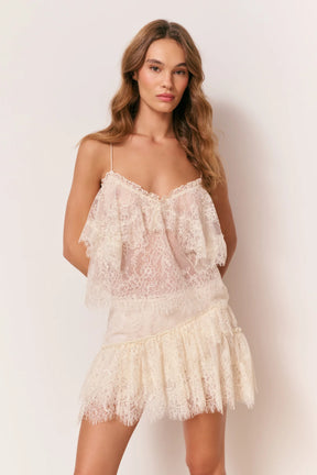 Zhanya Sheer Lace Top