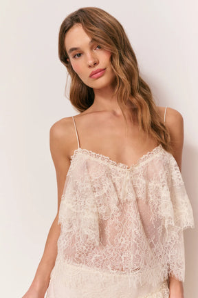 Zhanya Sheer Lace Top