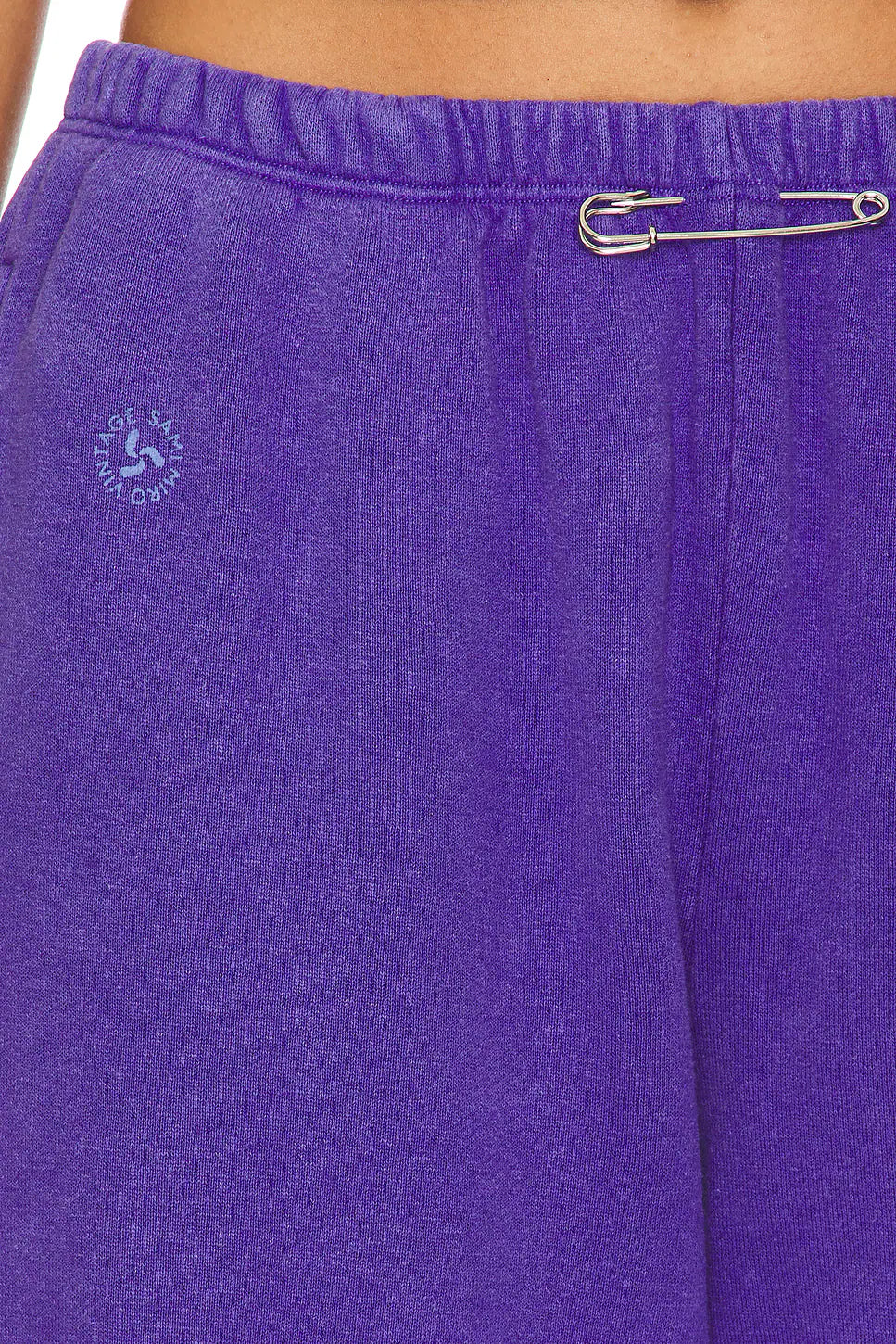 Safety Pin Sweatpants in Amethyst Terry - ONFEMME By Lindsey's Kloset
