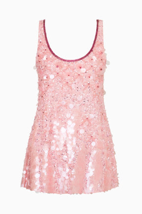 Sarine Beaded Party Mini Dress