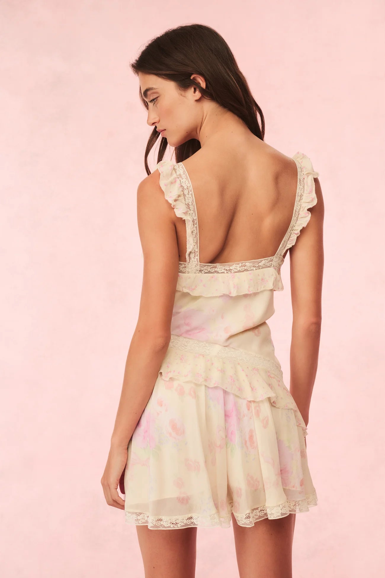 Serima Floral Ruffle Mini Dress - ONFEMME By Lindsey's Kloset