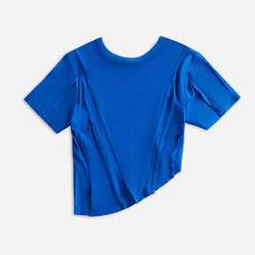 Asymmetric Tee in Sapphire Rib