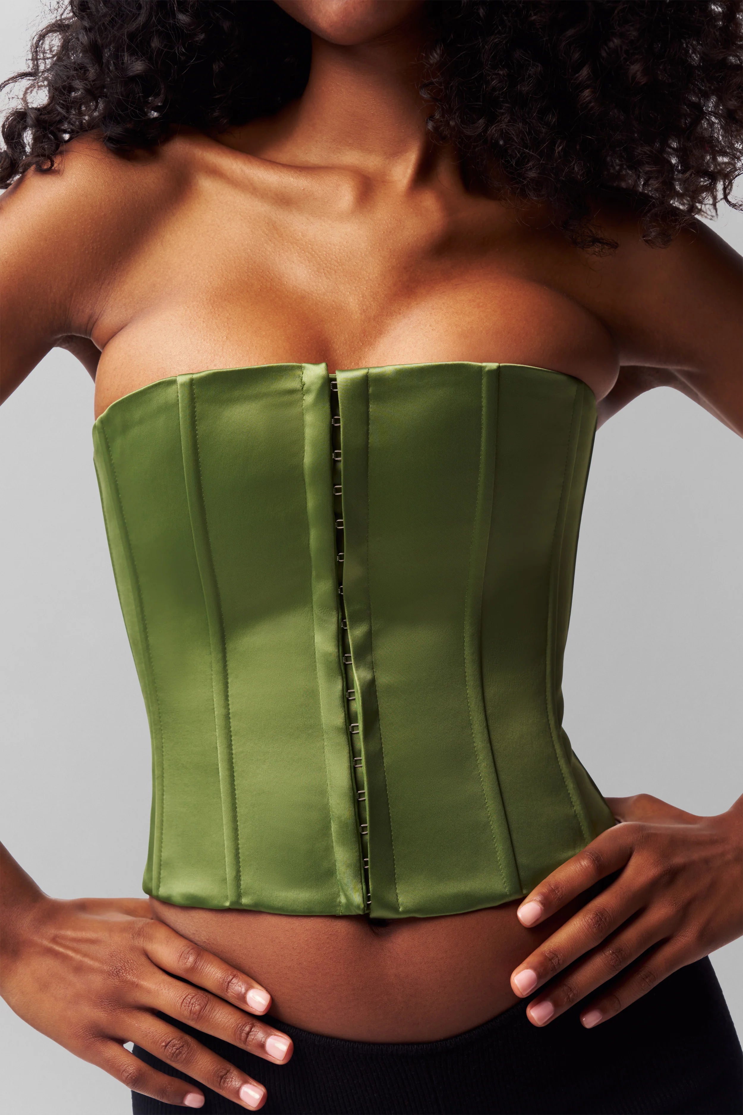 Satin Corset - ONFEMME By Lindsey's Kloset