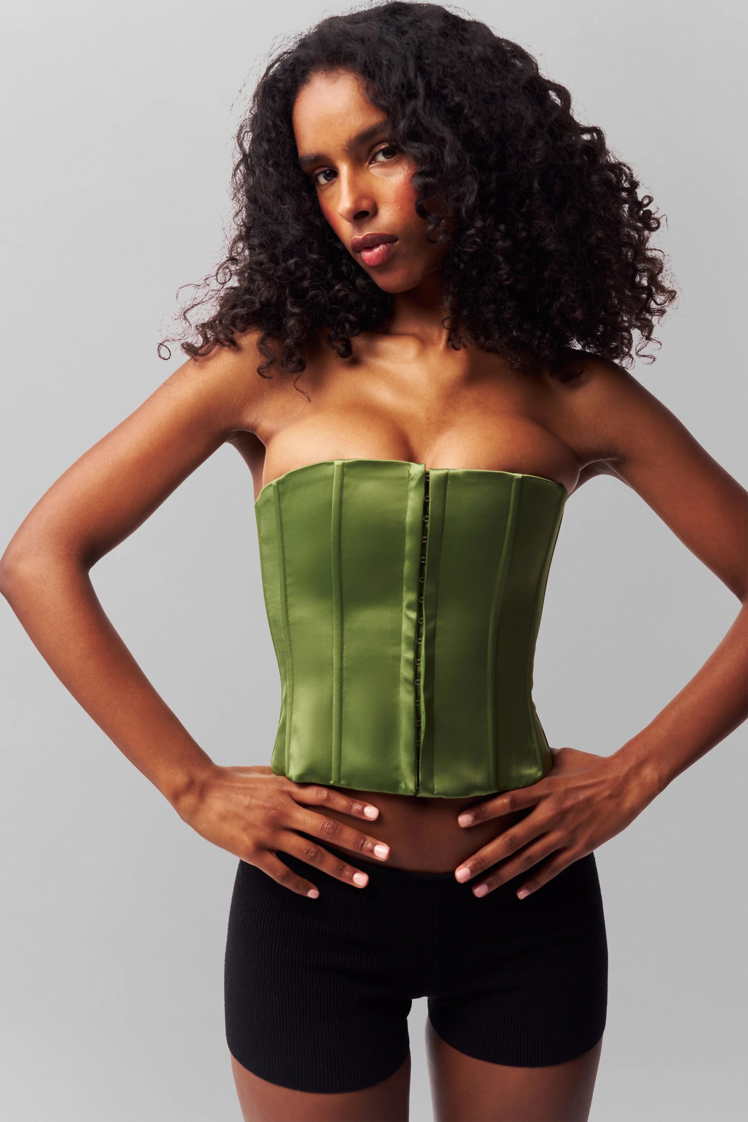 Satin Corset - ONFEMME By Lindsey's Kloset