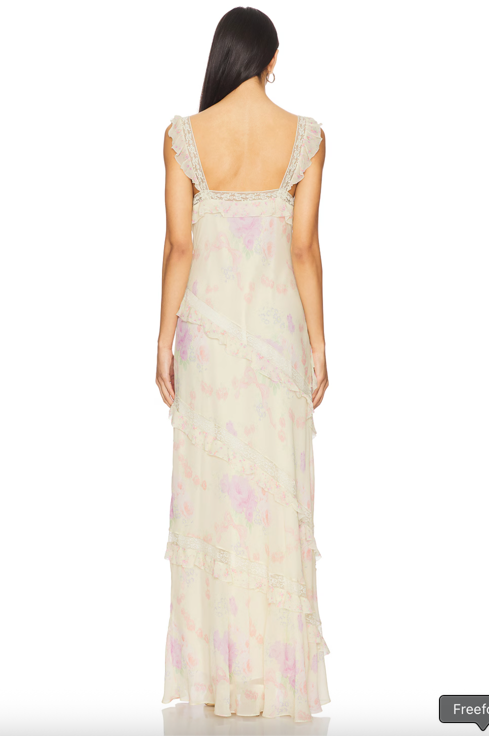 Radiance Floral Ruffle Maxi Dress - ONFEMME By Lindsey's Kloset