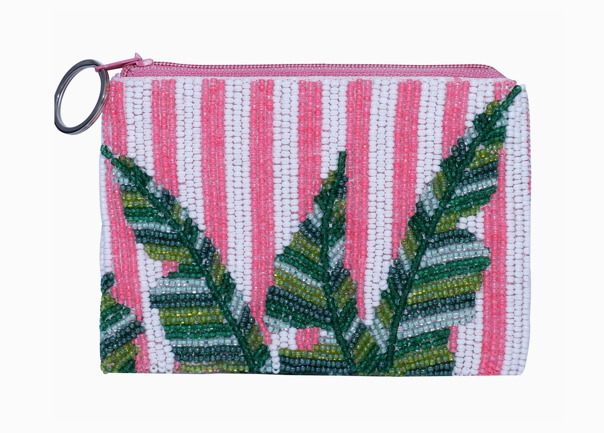 Pink Palm Coin Purse