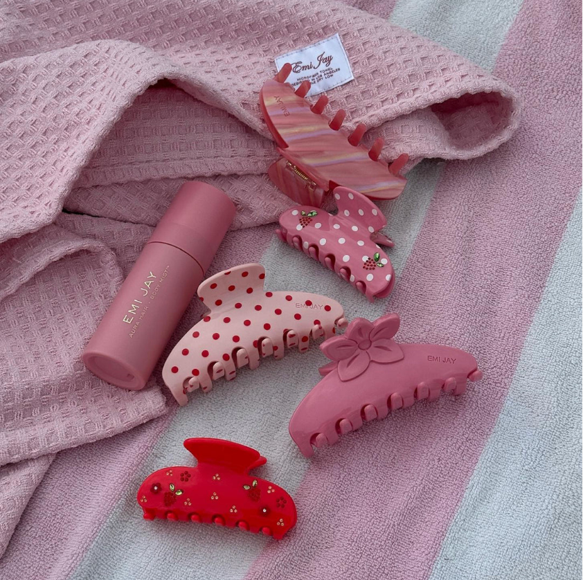 Big Effing Clip in Lychee Hibiscus - ONFEMME By Lindsey's Kloset