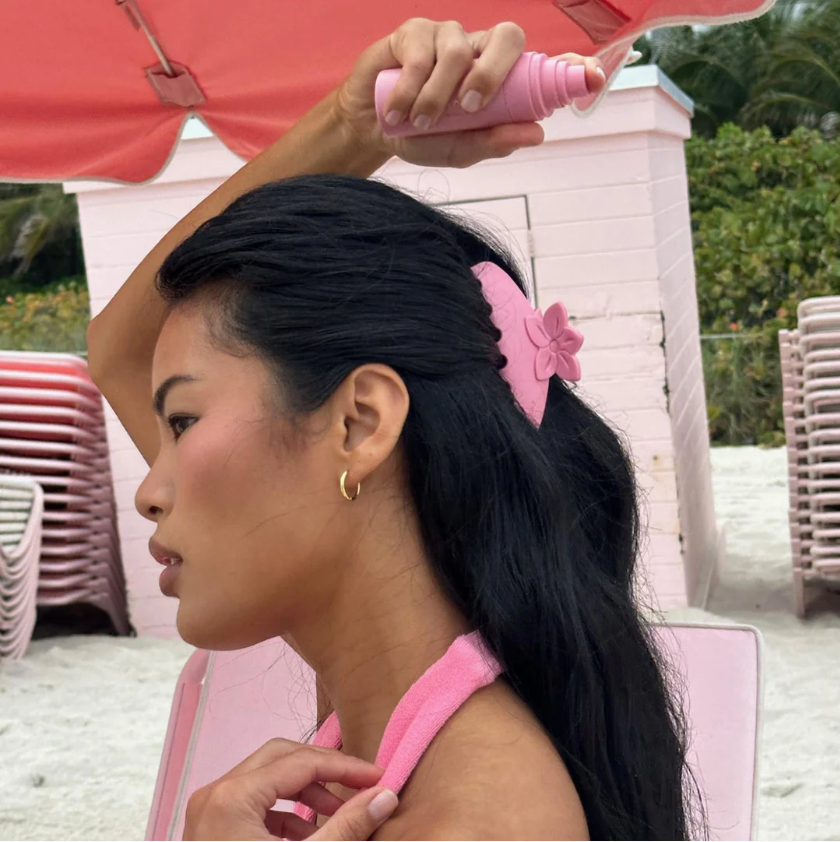 Big Effing Clip in Lychee Hibiscus - ONFEMME By Lindsey's Kloset