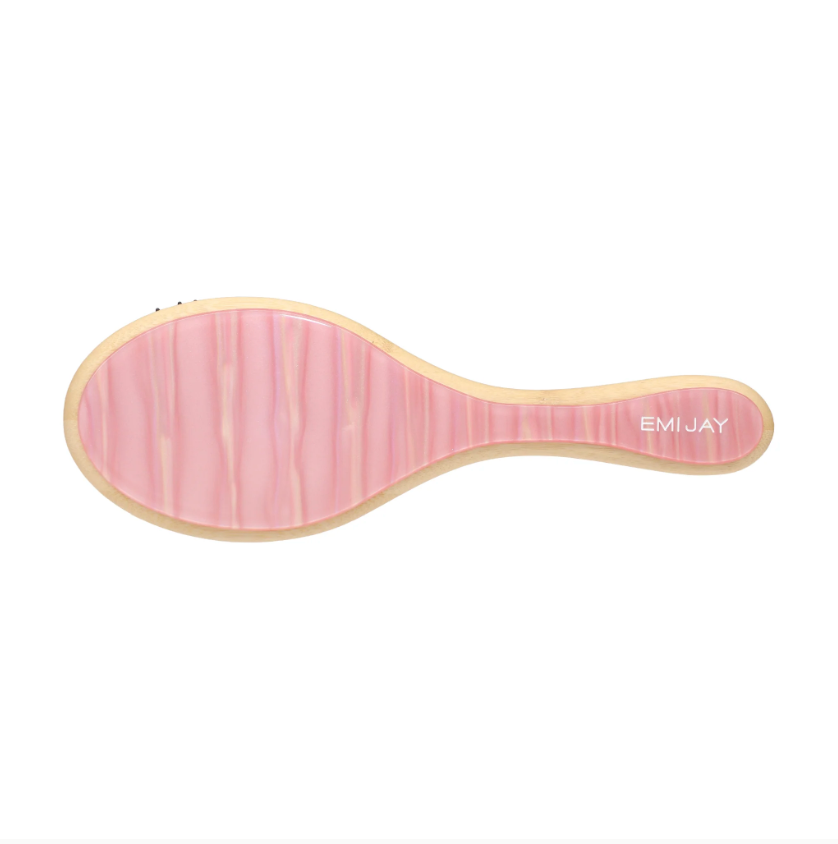 Flat Bamboo Hair Brush in Lychee Baby - ONFEMME By Lindsey's Kloset