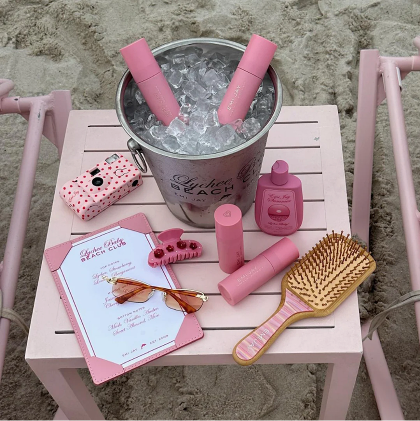Bamboo Paddle Hair Brush in Lychee Baby - ONFEMME By Lindsey's Kloset