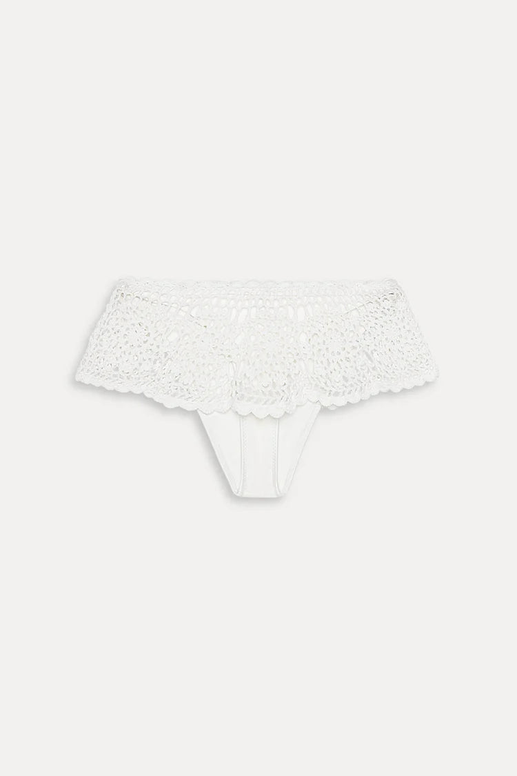 x Paige Lorenze Shelly Crochet Swim Skirt