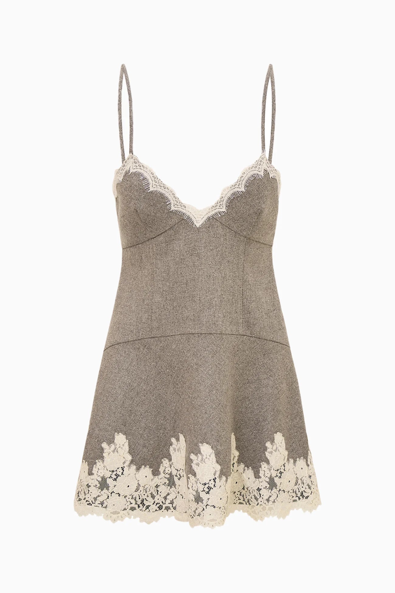 Teddi Lace-Trimmed Mini Dress