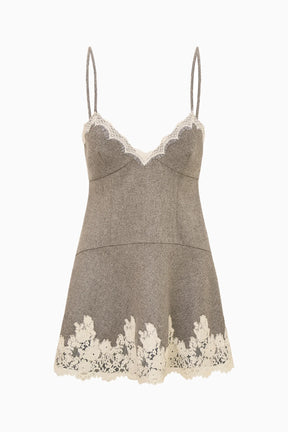 Teddi Lace-Trimmed Mini Dress