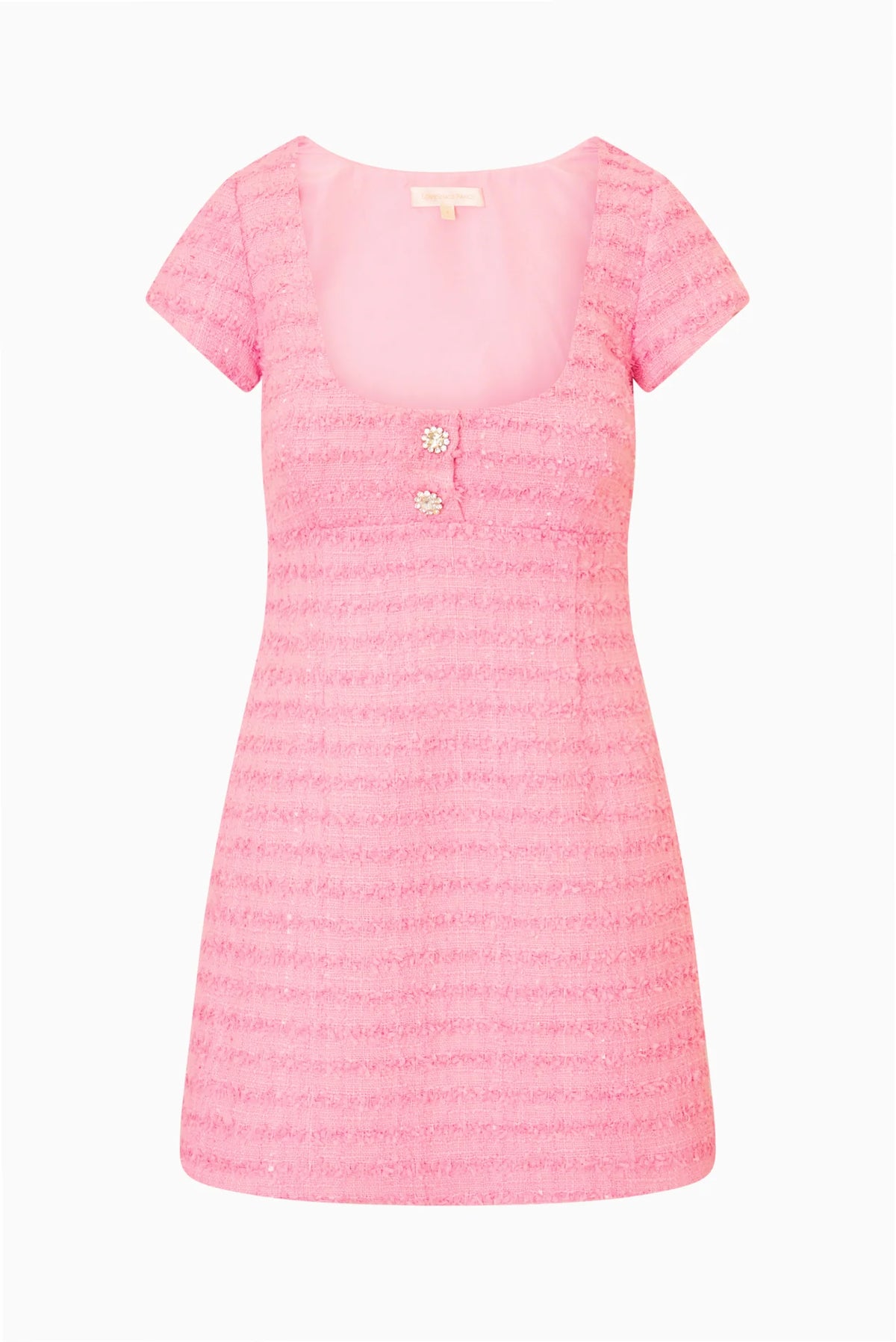 Pink Tila Tweed Mini Dress.
