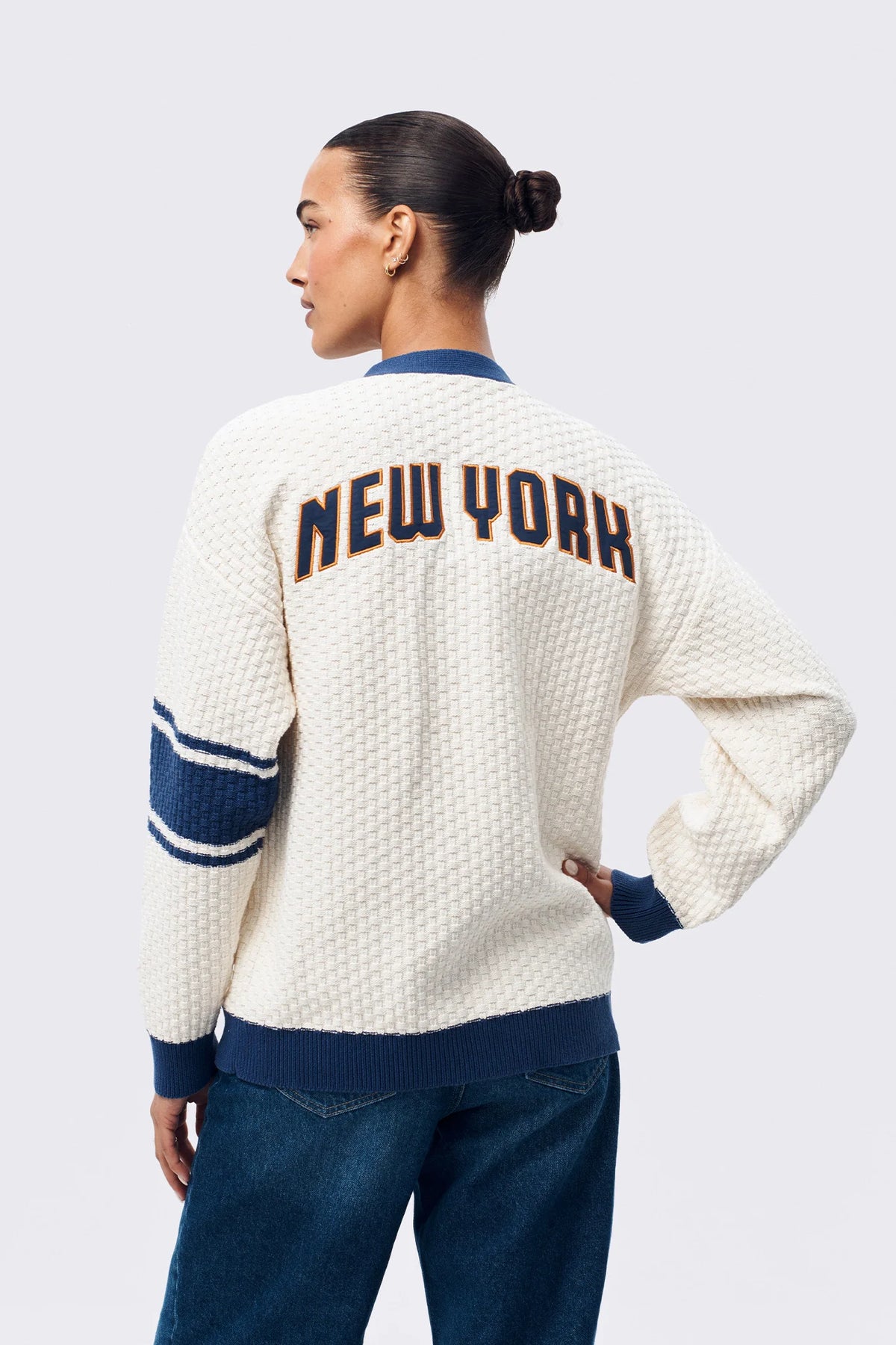 New York Knicks Varsity Sweater - ONFEMME By Lindsey's Kloset