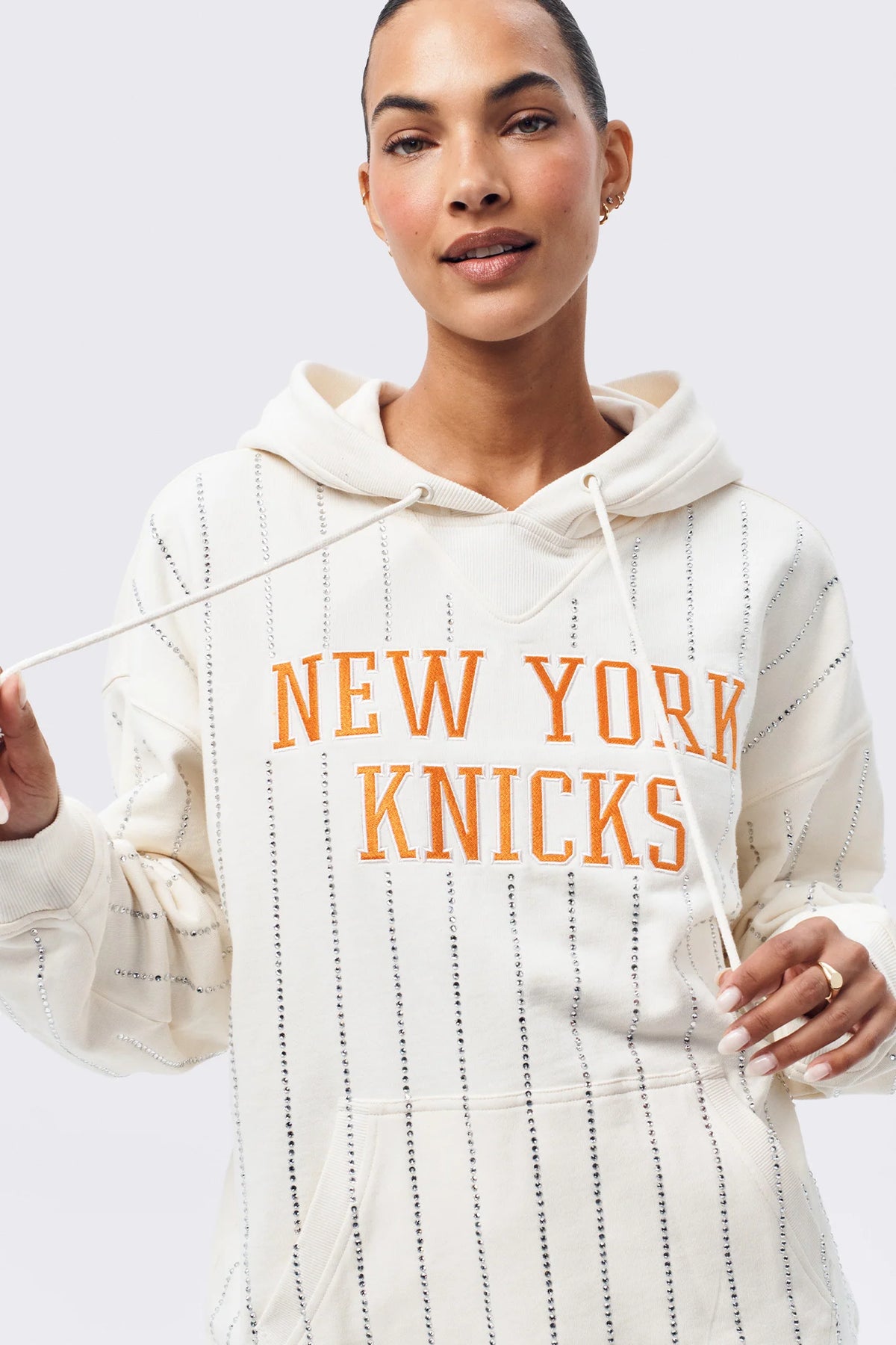 New York Knicks Marquee Stripe Hoodie - ONFEMME By Lindsey's Kloset