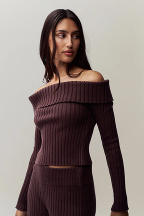 Thalia Off Shoulder Sweater