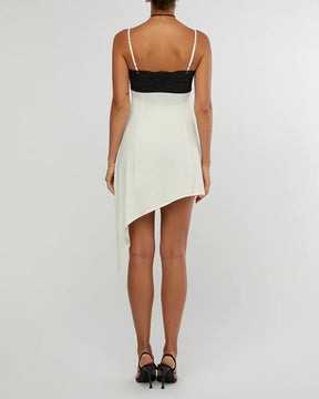 Lace Asymmetrical Slip Dress - ONFEMME By Lindsey's Kloset
