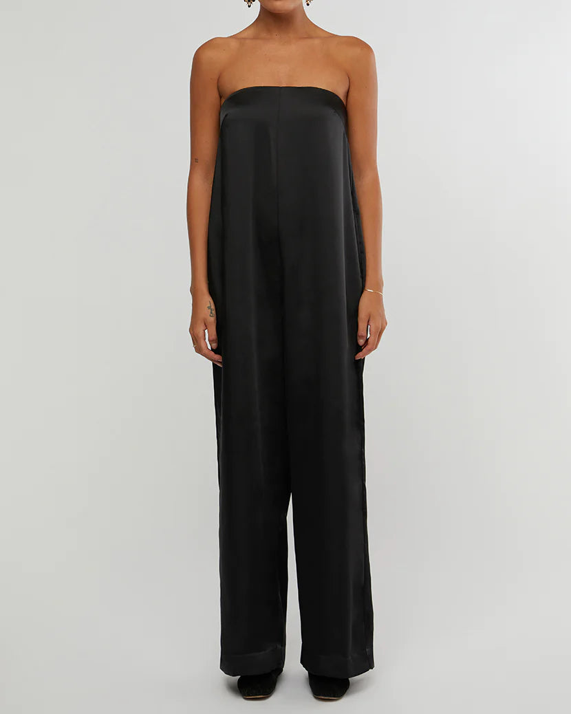 Strapless Wide Leg Jumpsuit - ONFEMME By Lindsey's Kloset