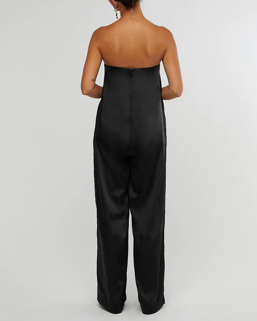 Strapless Wide Leg Jumpsuit - ONFEMME By Lindsey's Kloset