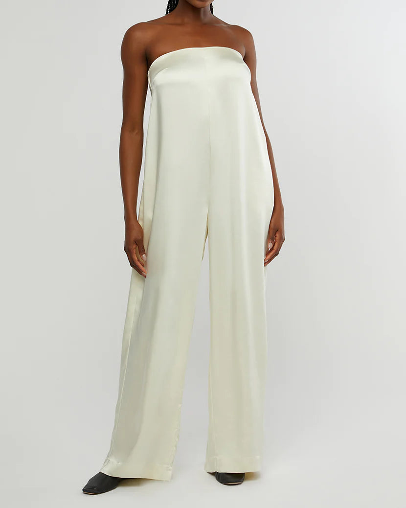 Strapless Wide Leg Jumpsuit - ONFEMME By Lindsey's Kloset