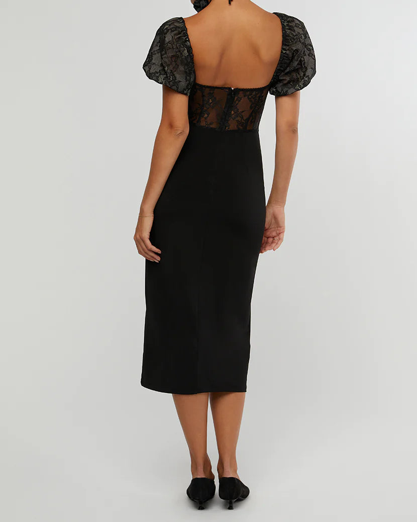 Underwear Corset Midi Lace Dress - ONFEMME By Lindsey's Kloset