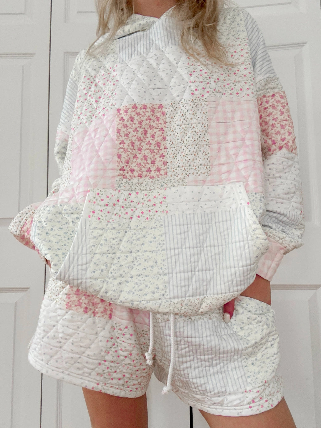 Quilted Pastel Lounge Shorts - ONFEMME By Lindsey's Kloset