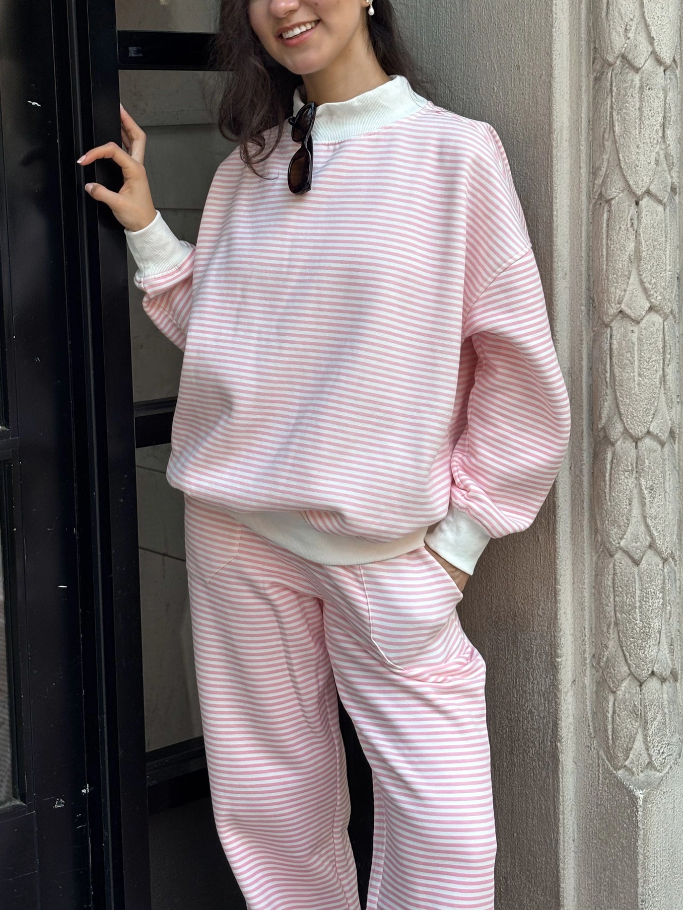 Coastal Blush Mockneck