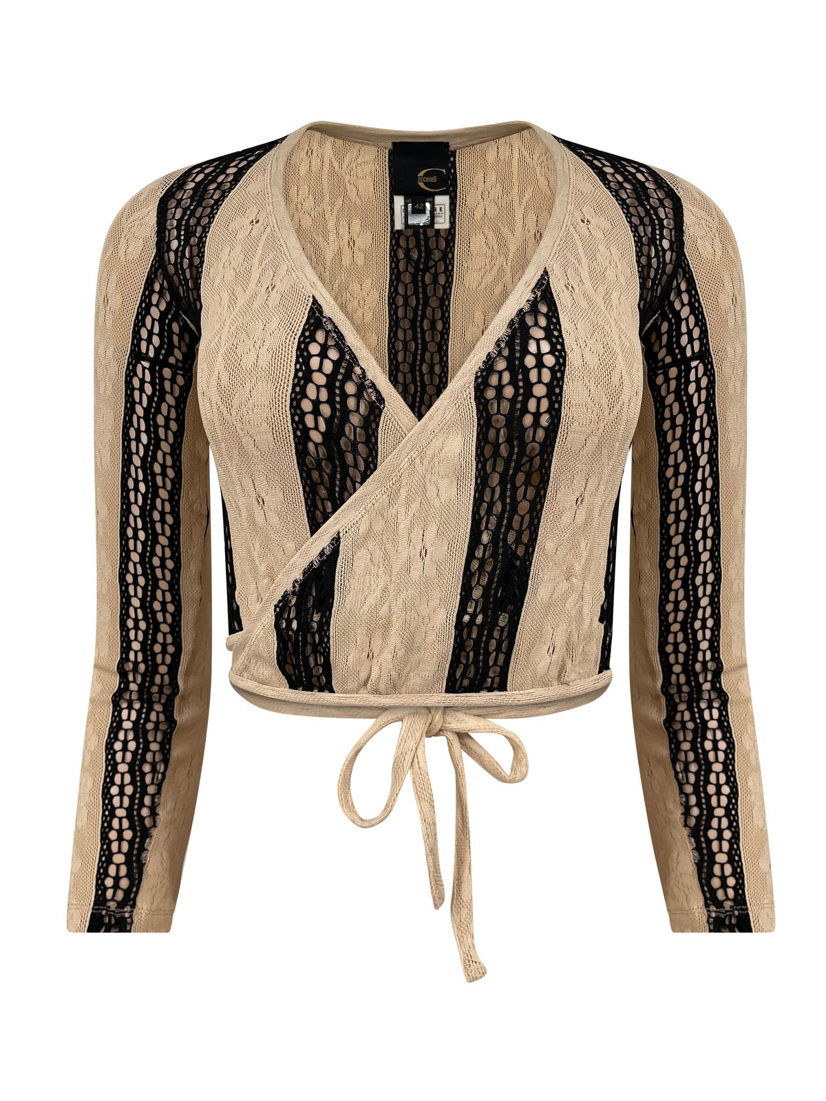 Roberto Cavalli Just Cavalli 2000's Lace Wrap Cardigan - ONFEMME By Lindsey's Kloset