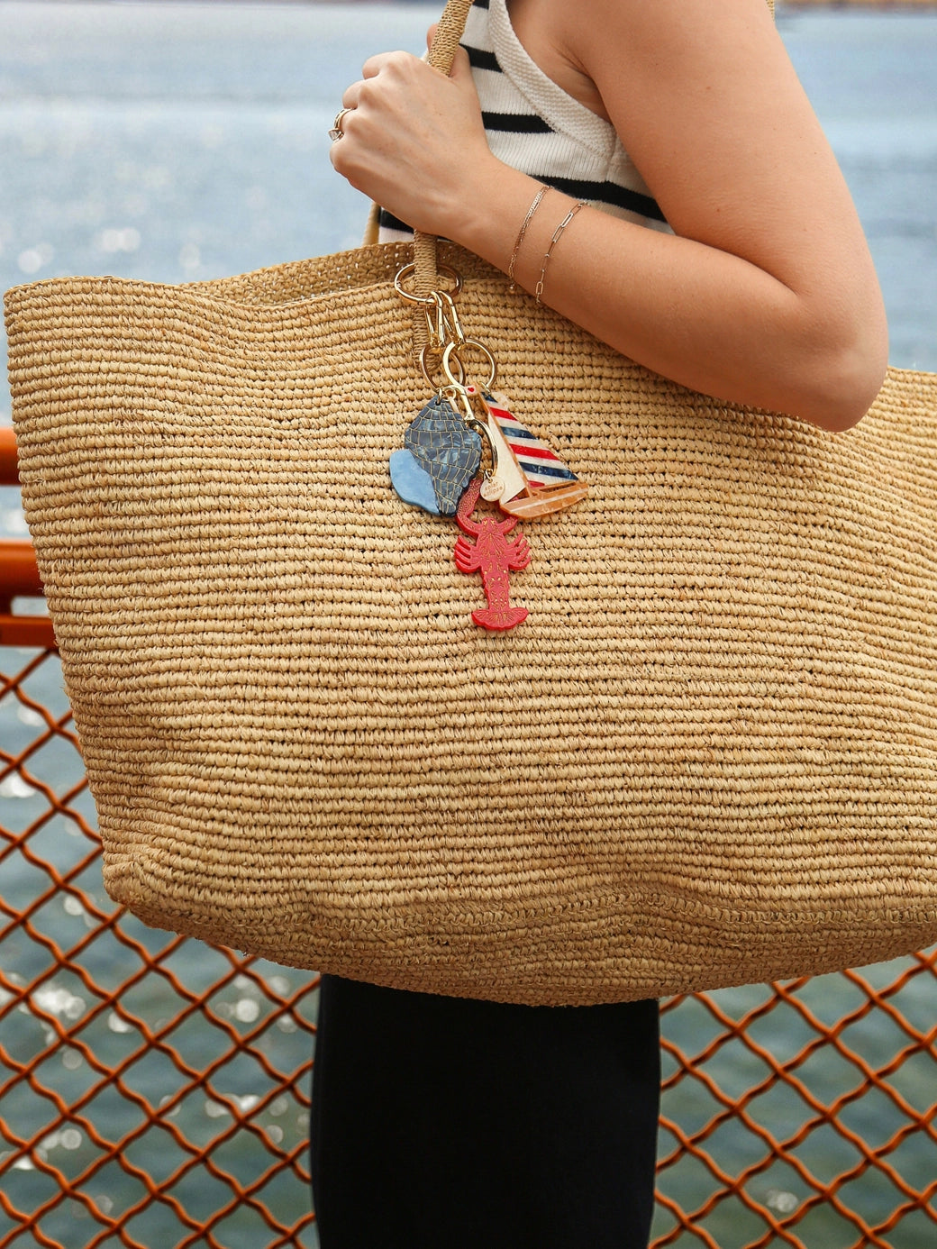 Sailboat Bag Charm + Keychain - ONFEMME By Lindsey's Kloset
