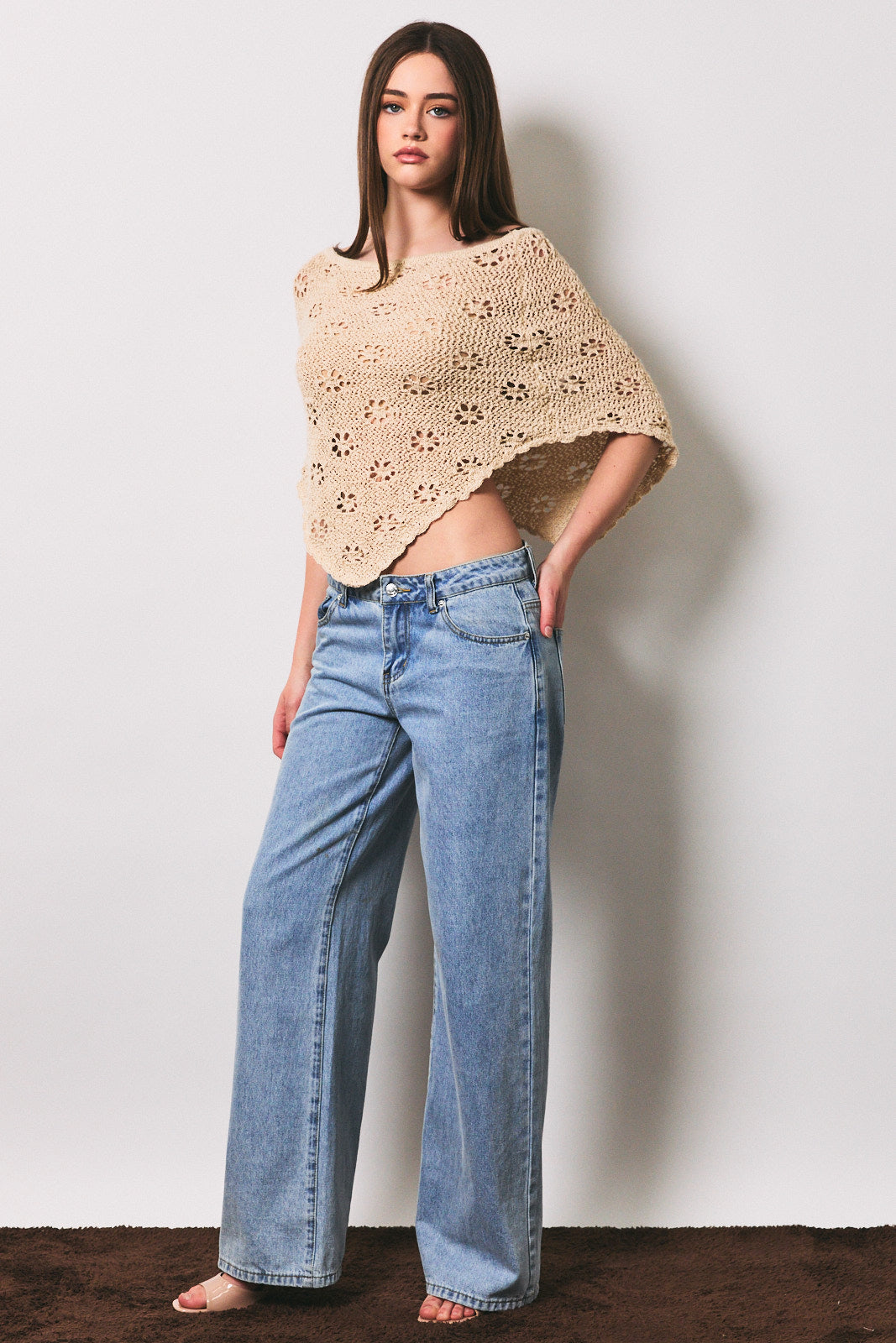 Daisy Crochet Poncho