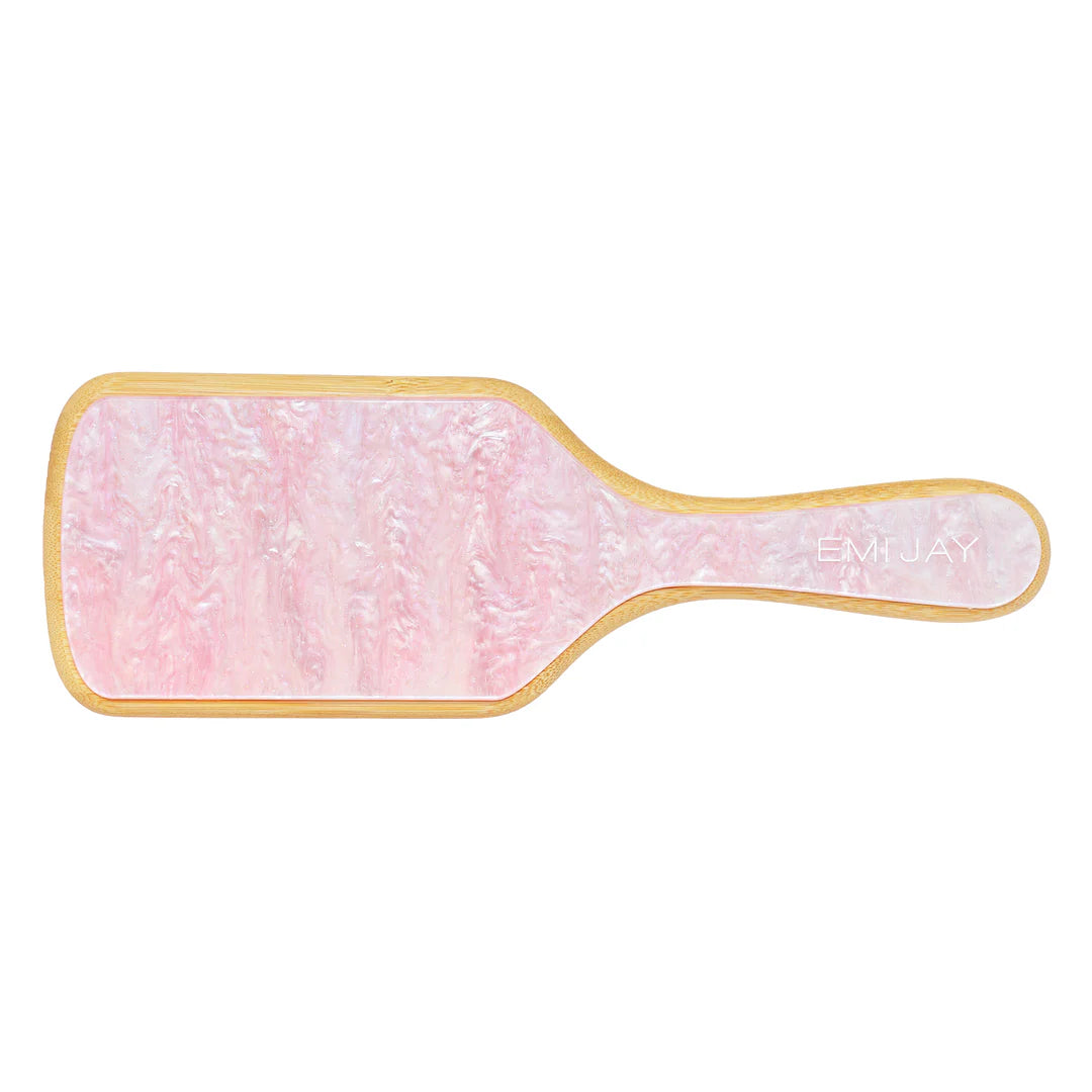 Bamboo Paddle Hair Brush - Pink Sugar