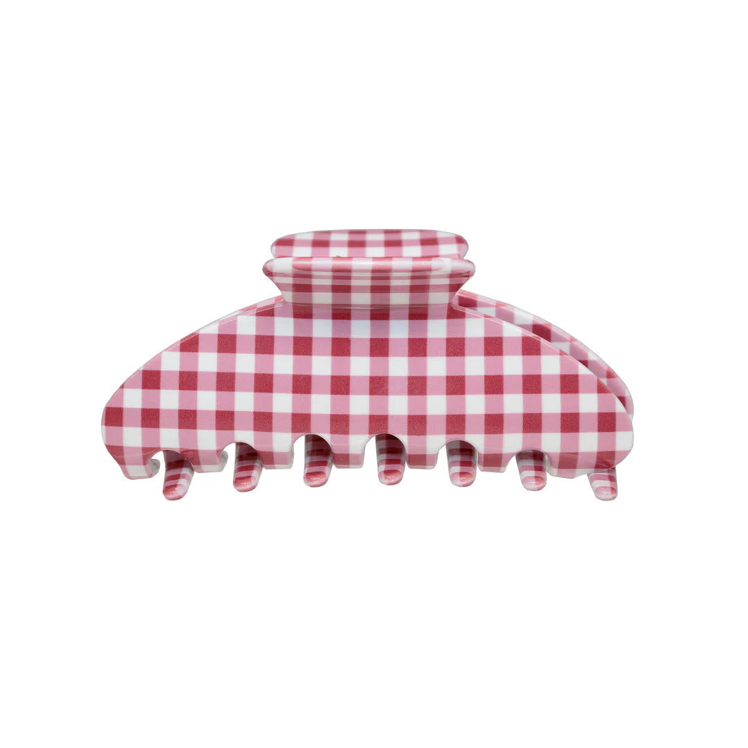 Big Effing Clip in Cherry Gingham - ONFEMME By Lindsey's Kloset