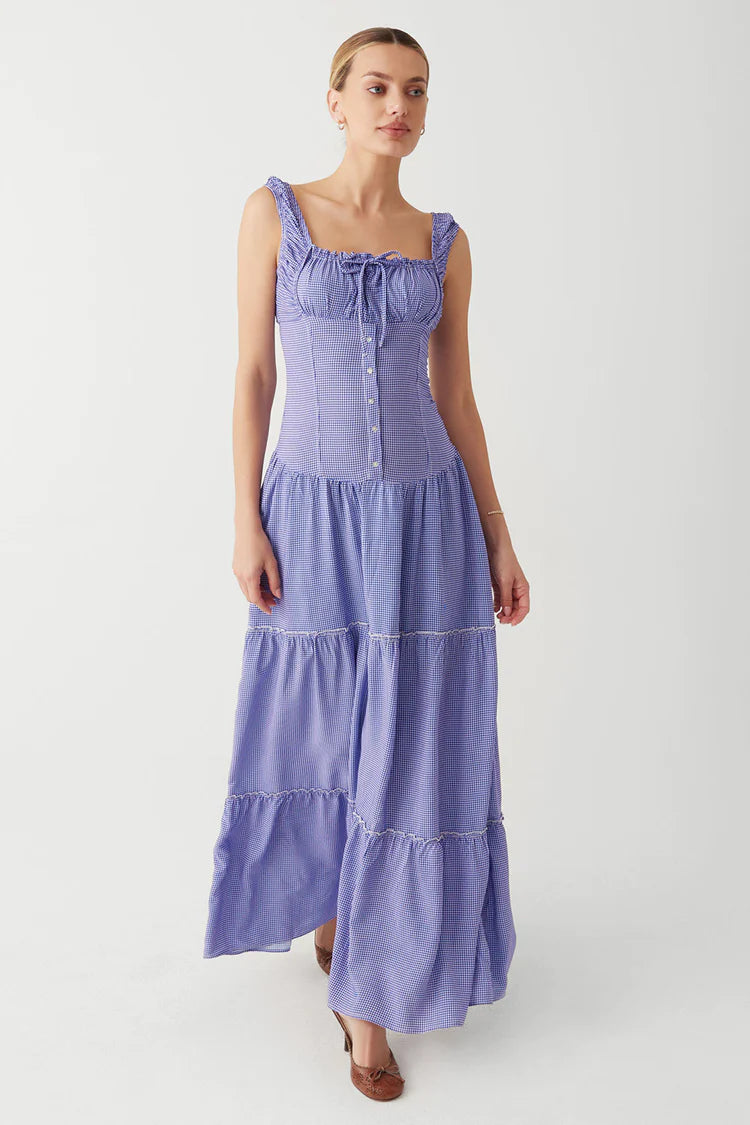 Christabelle Ruffle Maxi Dress - ONFEMME By Lindsey's Kloset