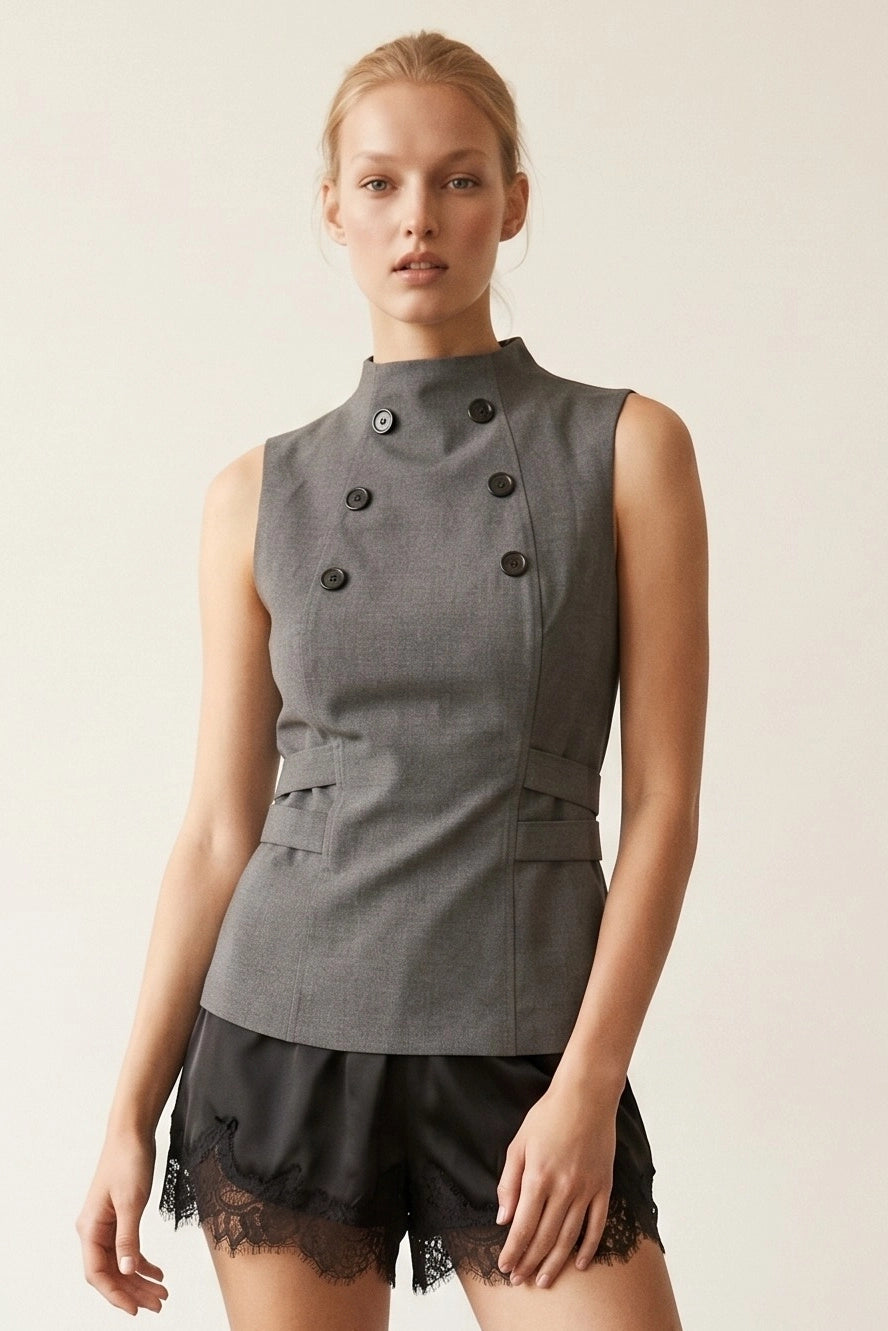Odette Button Top.