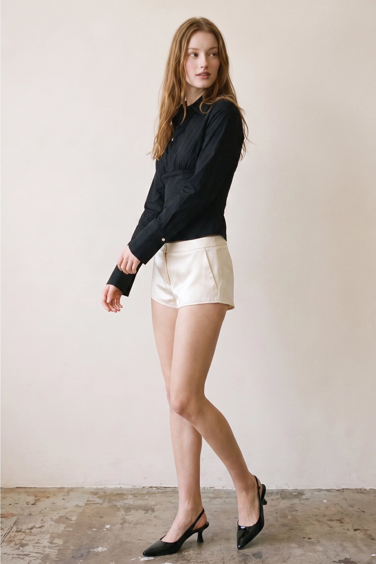 Vicky Tailored Button Up Blouse.