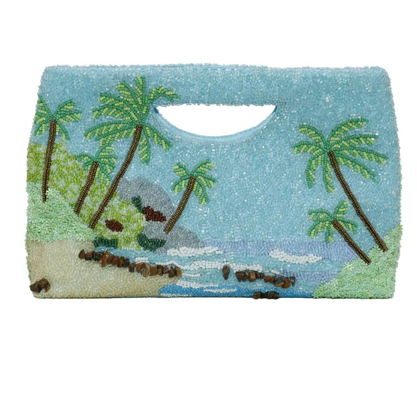 On Holiday Beaded Clutch