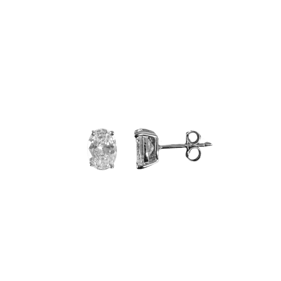Oval Cut Studs