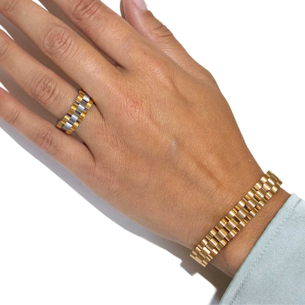 Two Tone Jubilee Ring - ONFEMME By Lindsey's Kloset