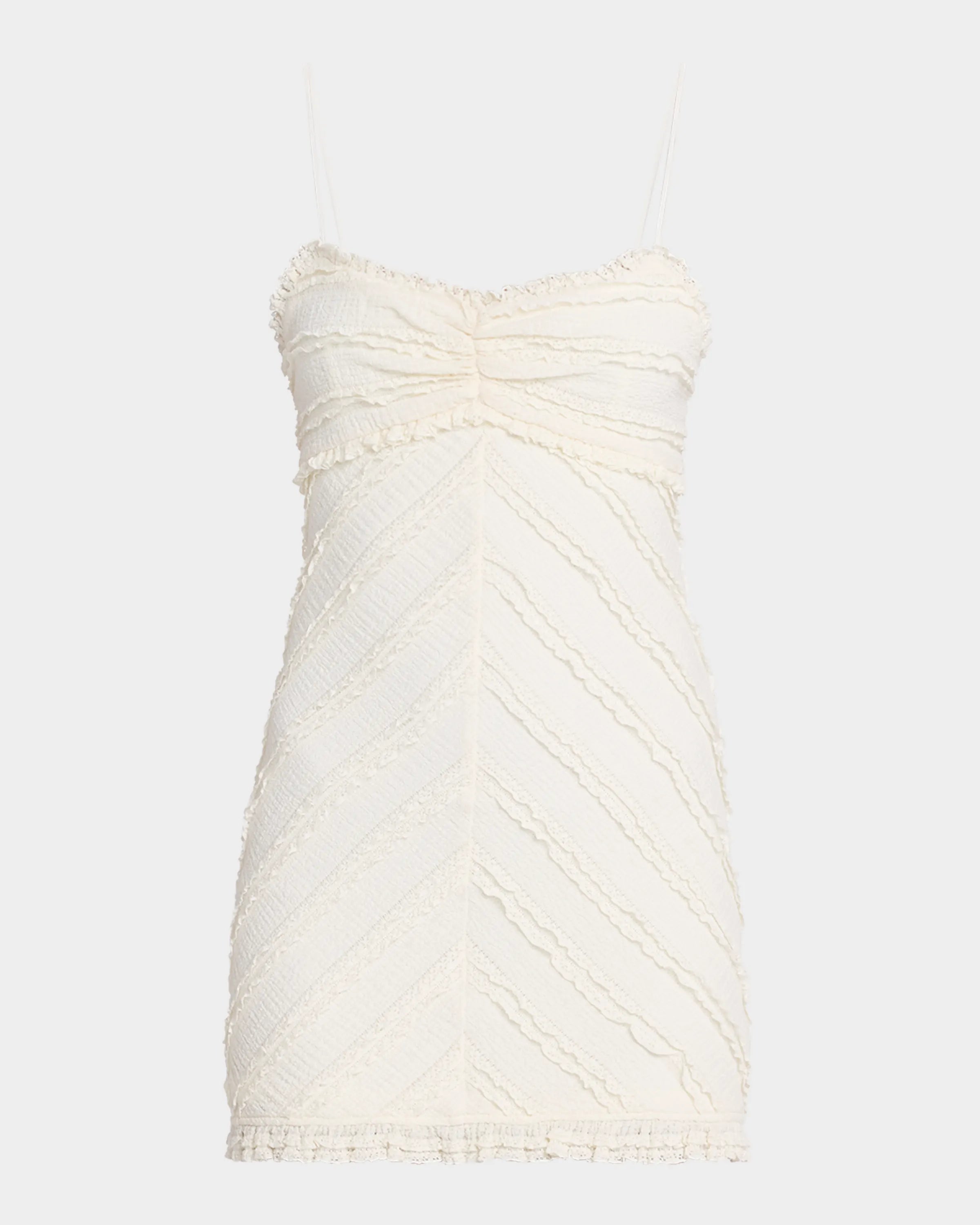Taryn Ruffle Trim Mini Dress - ONFEMME By Lindsey's Kloset