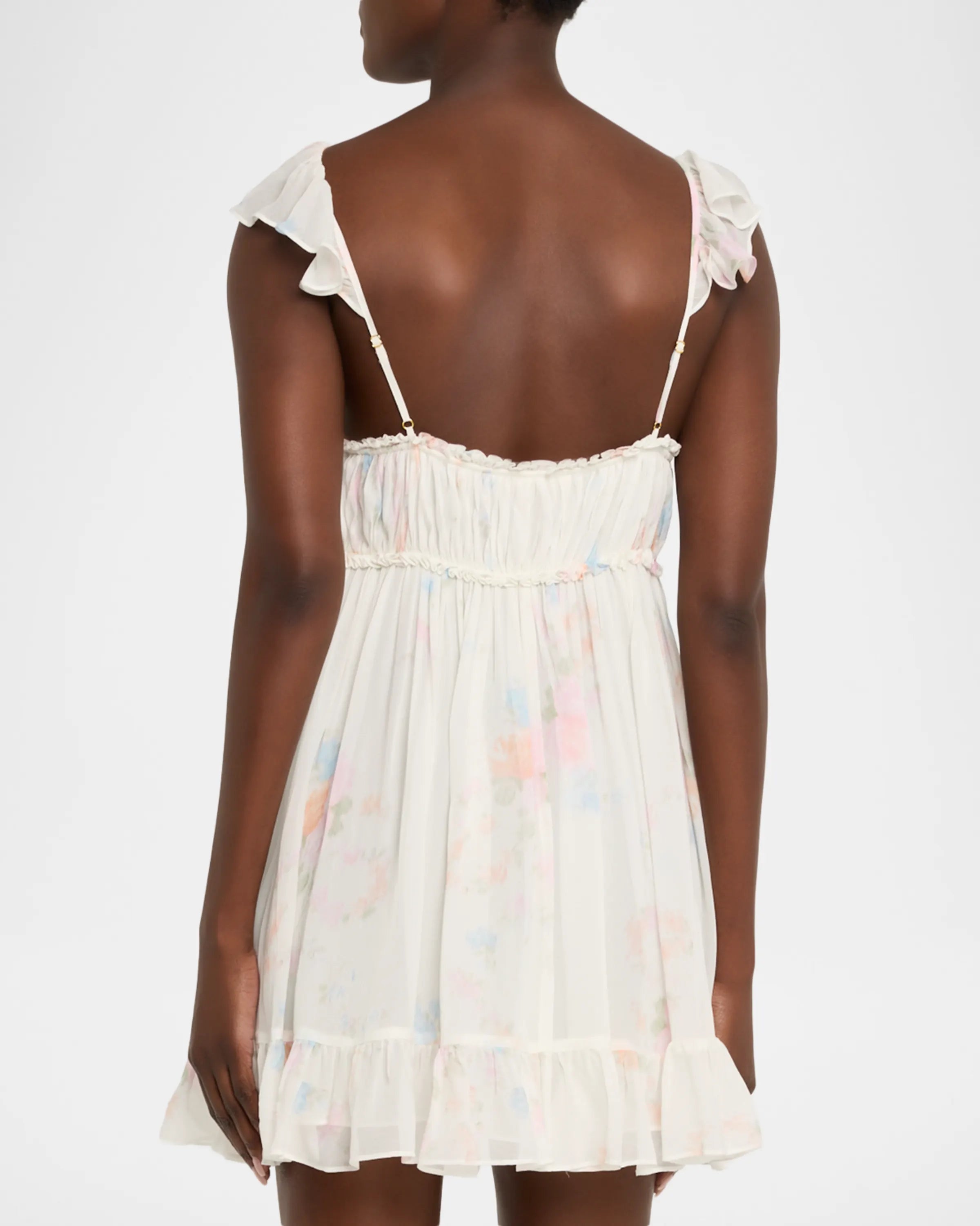 Zanira Floral Chiffon Mini Dress - ONFEMME By Lindsey's Kloset