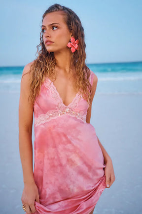 Nivola Silk-Blend Mini Slip Dress