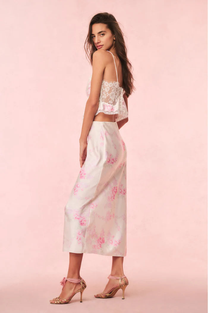 Spritely Satin Floral Cami - ONFEMME By Lindsey's Kloset