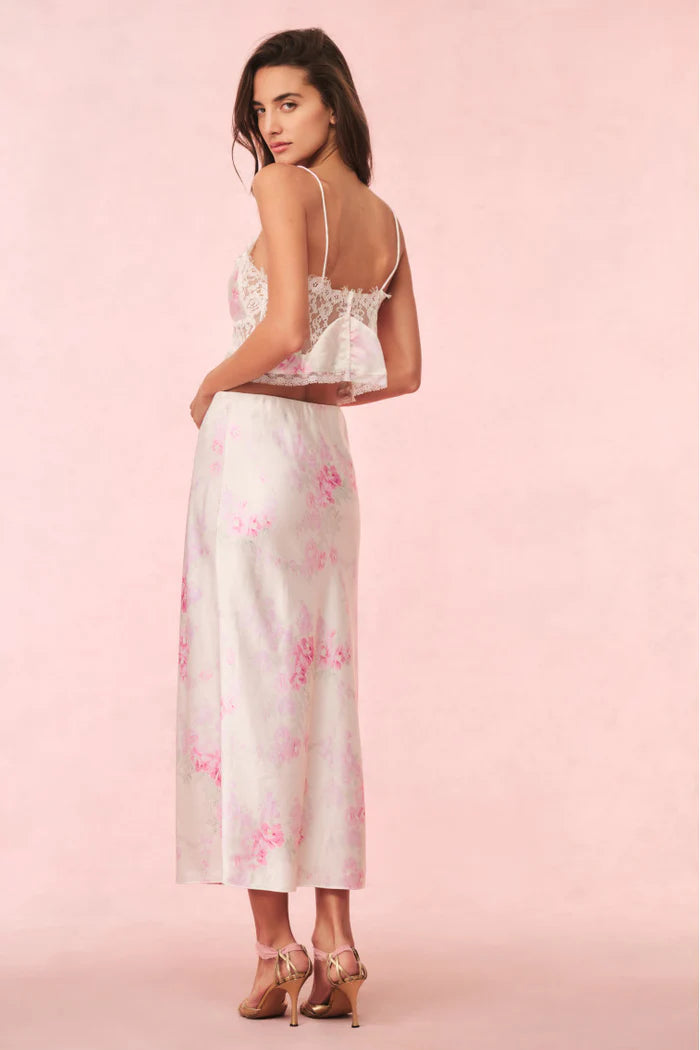 Spritely Satin Floral Cami - ONFEMME By Lindsey's Kloset